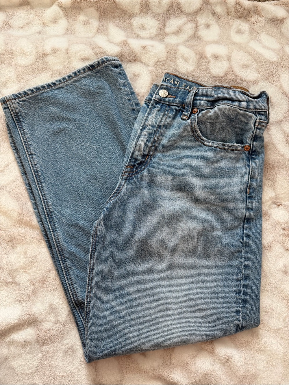 American Eagle Outfitters Men’s Light Blue Straight Jeans